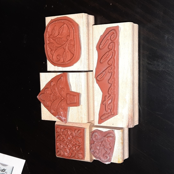 Reindeer Print partial rubber stamp set - Picture 2 of 2